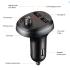 Mcdodo CC-6880 15W Bluetooth FM Transmitter Dual Ports (USB) LED display, 5V, 3A Car Charger - Black